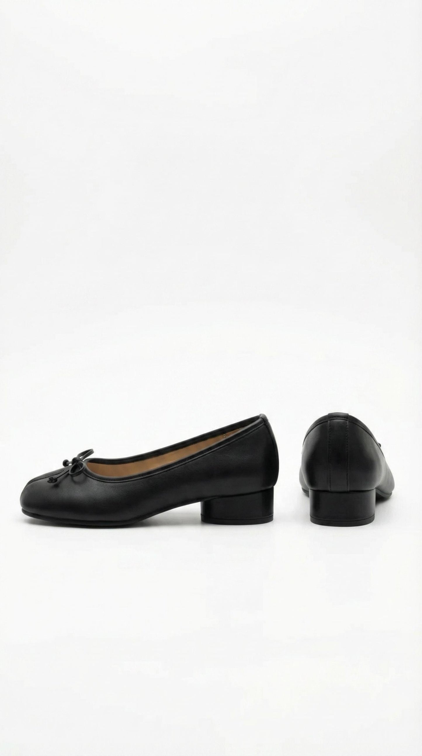 Black Bow Tie Tabi Pump